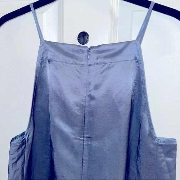 Madewell Linen Indigo Dress size 6 - Picture 6 of 8